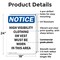 Signmission High Visibility Clothing Or Vest, 18 in W x Rectangle, Plastic OS-2PACK-NS-P-1824-V-13499 - alternate 5